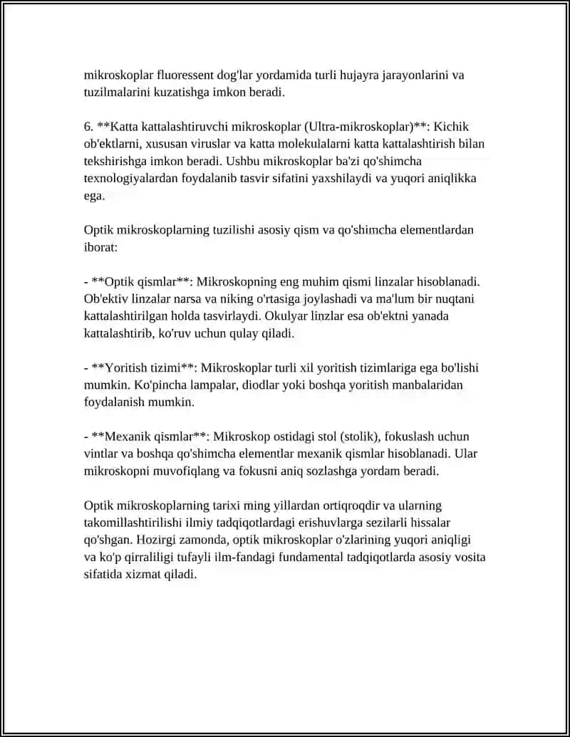 MIKROSKOP TURLARI TUZILISHI 4
