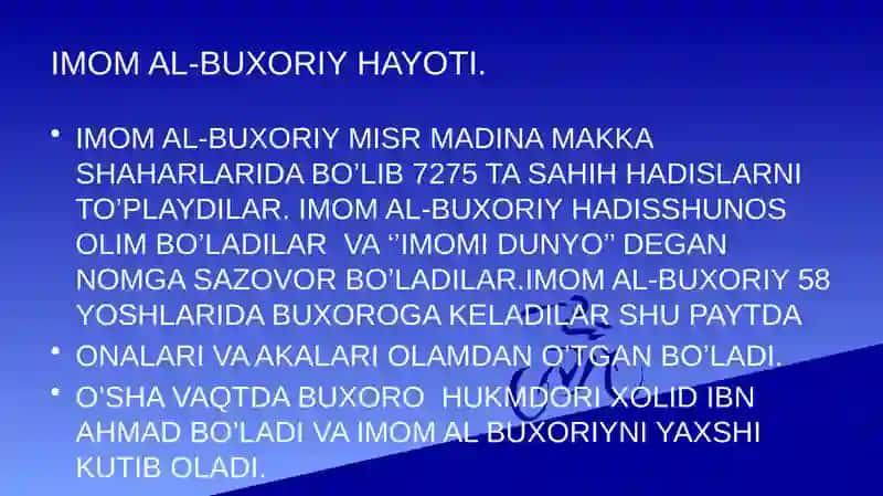 IMOM AL-BUXORIY MAJMUASI 4