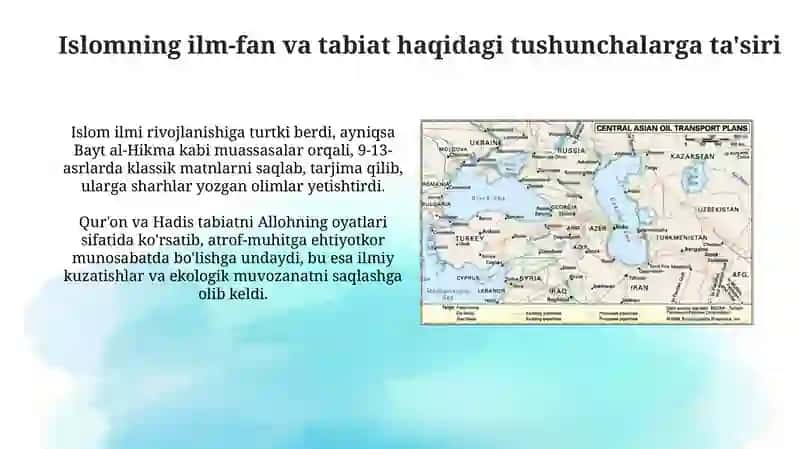 Geografik muhit va resurslar: O'rta Osiyo tabiatiga ta'siri 4