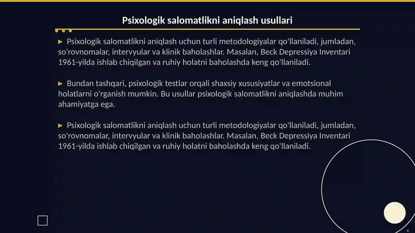 Psixologik salomatlik mezonlari 4