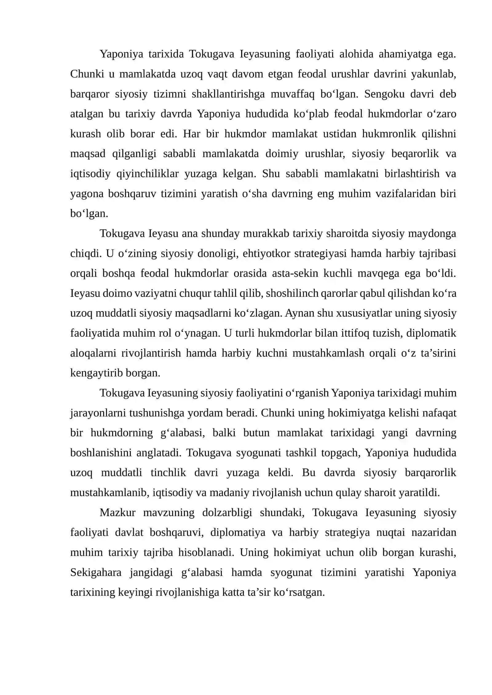 Tokugava Ieyasuning hokimiyat uchun olib borgan kurashi 4