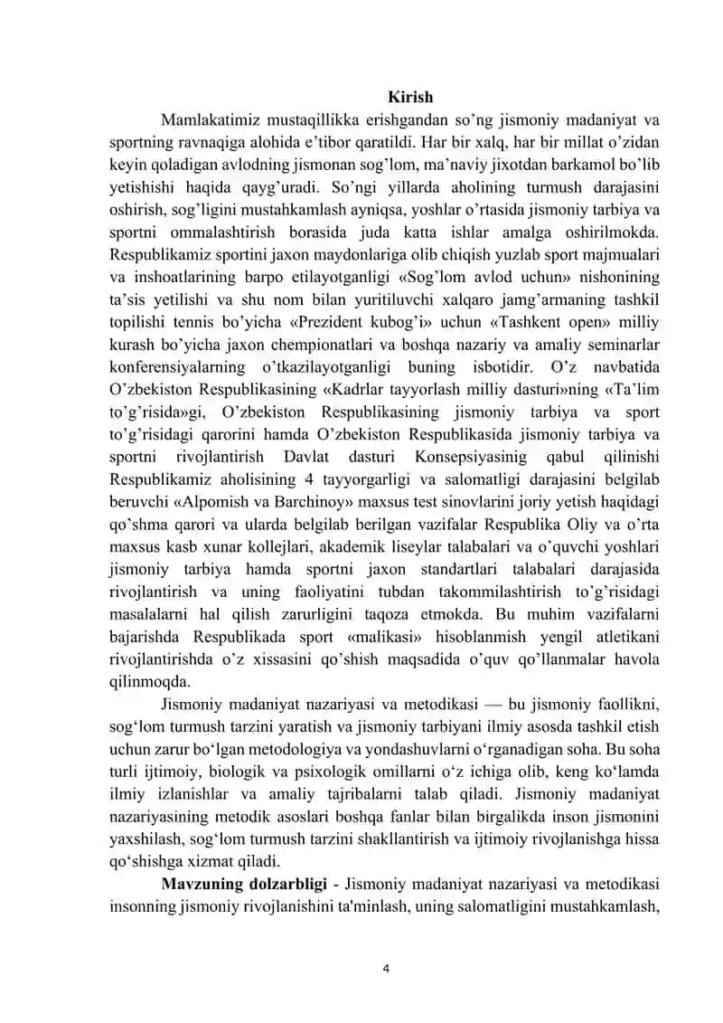 Jismoniy madaniyat nazariyasi va metodikasi 4