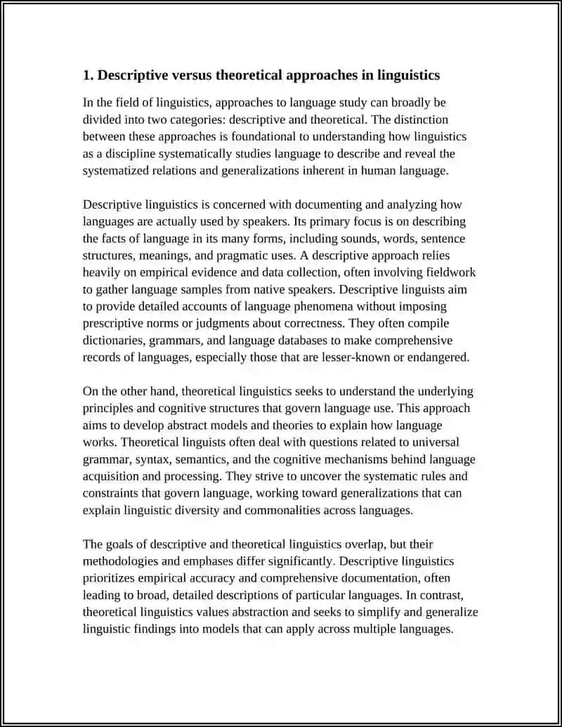 LINGUISTICS AS A SYSTEMATIC STUDY OF LANGUAGE 4