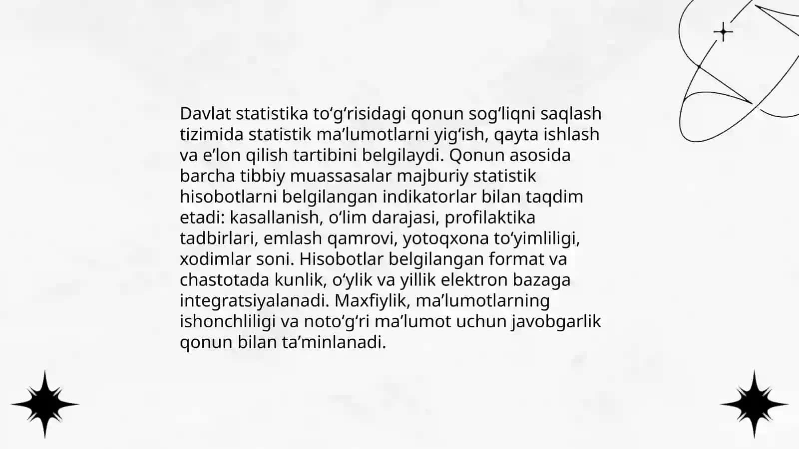 Sogʻliqni saqlash statistikasi 4