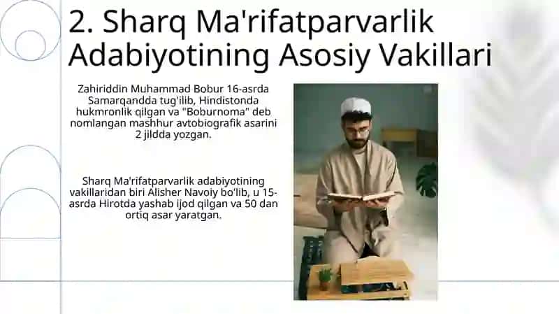 Sharq ma'rifatchilik adabiyoti 4