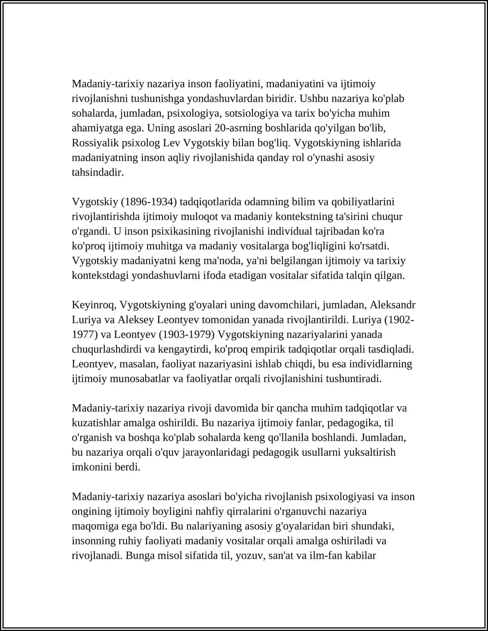 L.S.VIGOTISKIYNING MADANIY TARIXIY KONSEPSIYASI 4