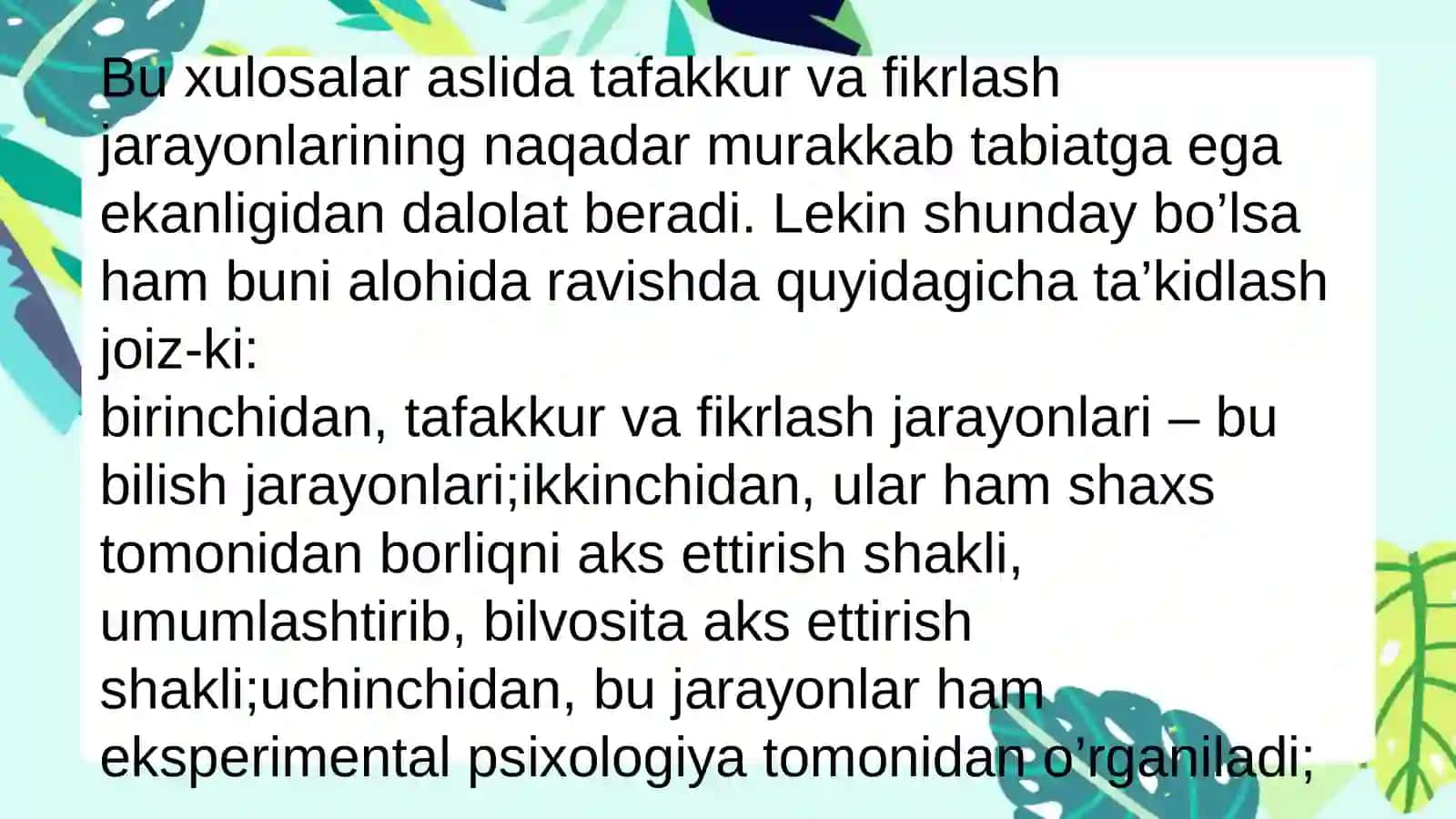 Amaliy va nazariy tafakkurni qiyoslang 4