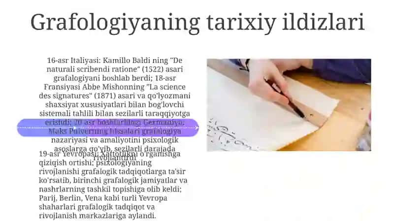 Grafologiya tarixiy qisqacha ma'lumoti 4