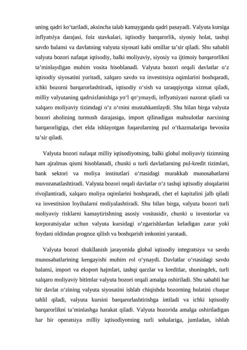 Valyuta bozorini tartibga solish 4