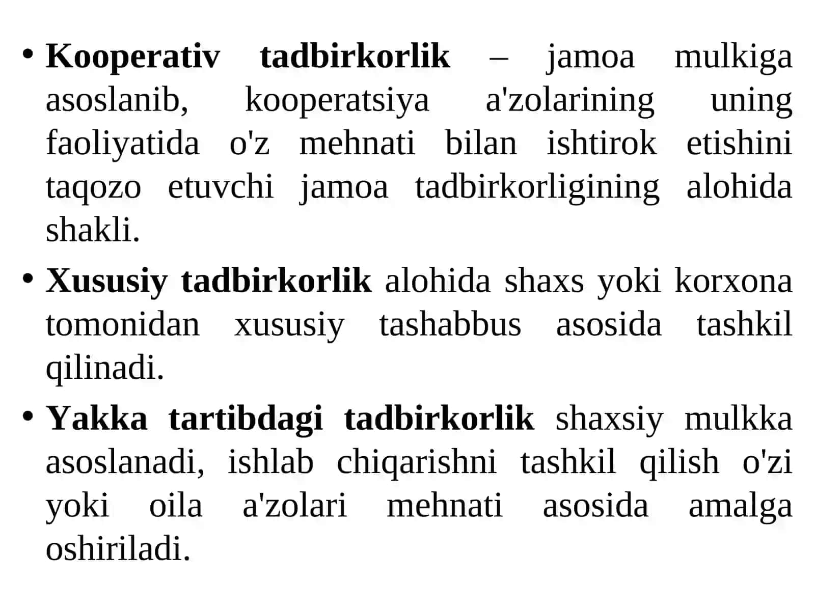 TADBIRKORLIK FAOLIYATI. TADBIRKORLIK KAPITALI 4