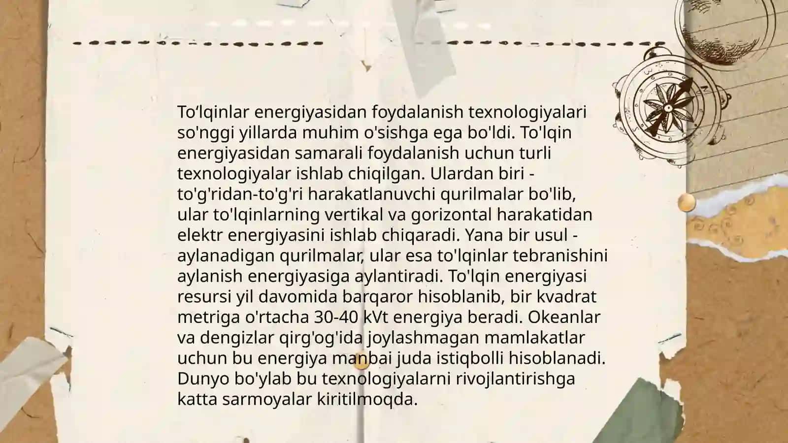 Toʻlqinlar energiyasi 4