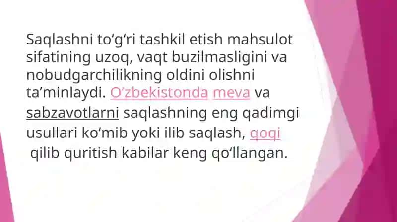 Mevalar sifatiga sensorik baholash 4