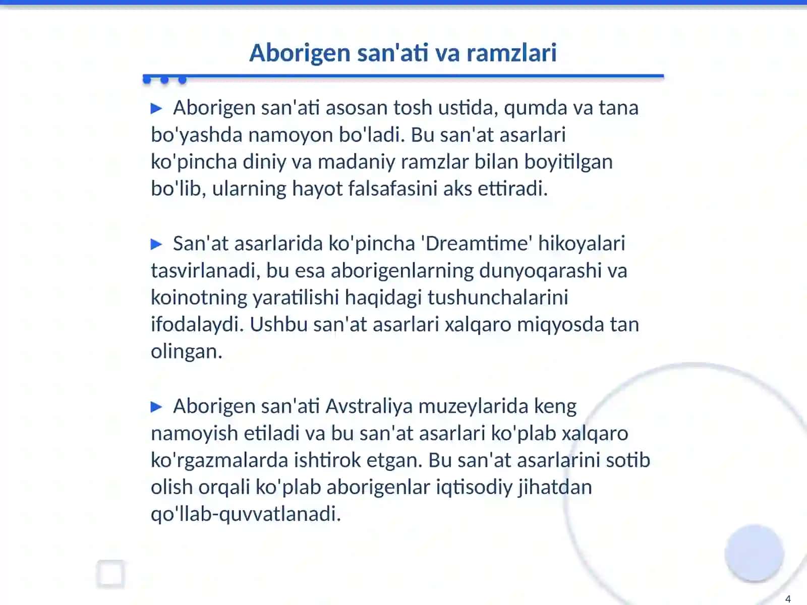 Avstraliya xalqlari madaniyati 4