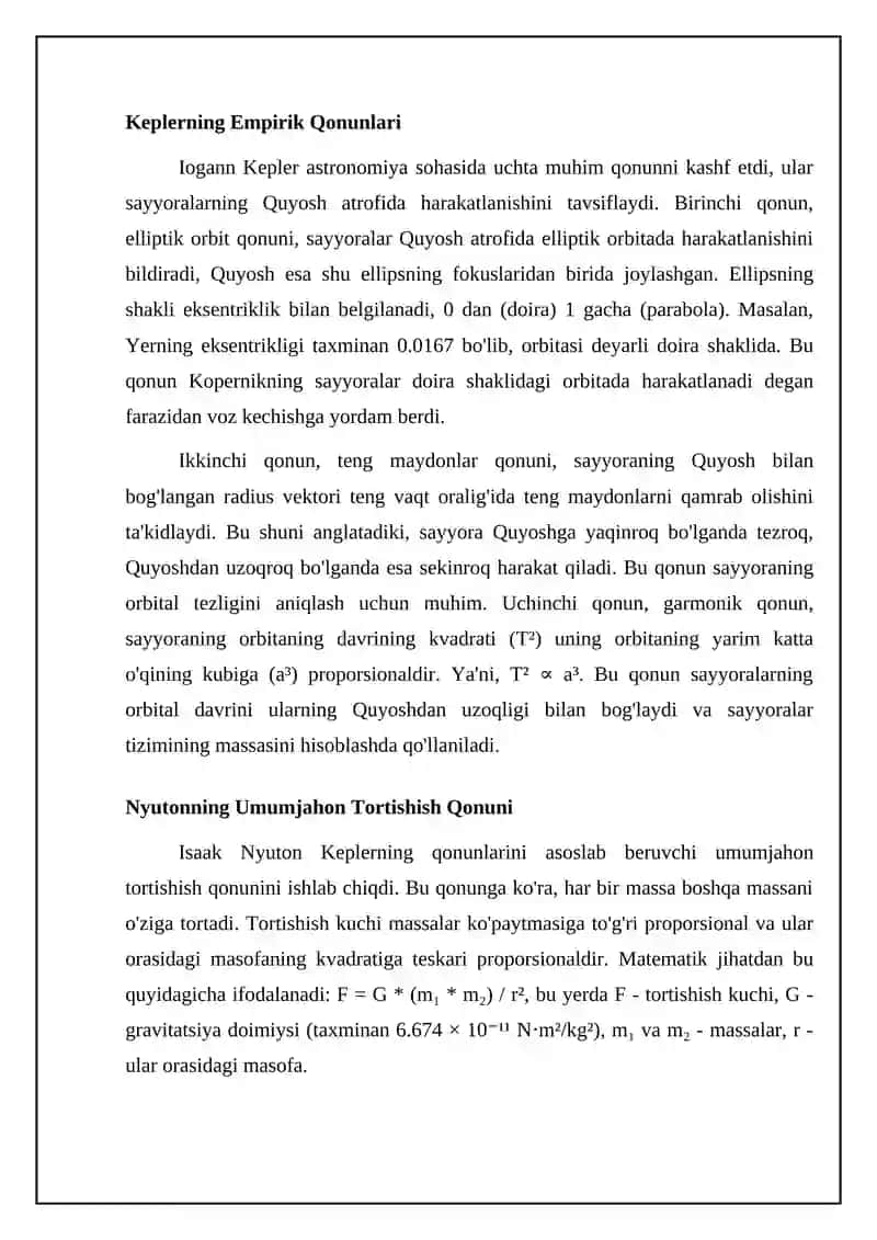 Kepler qonunlari 4
