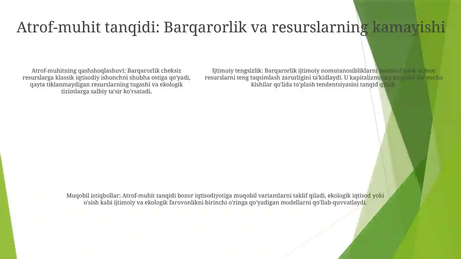 Bozor Iqtisodiyotiga Muxolif G‘Oyalar 4