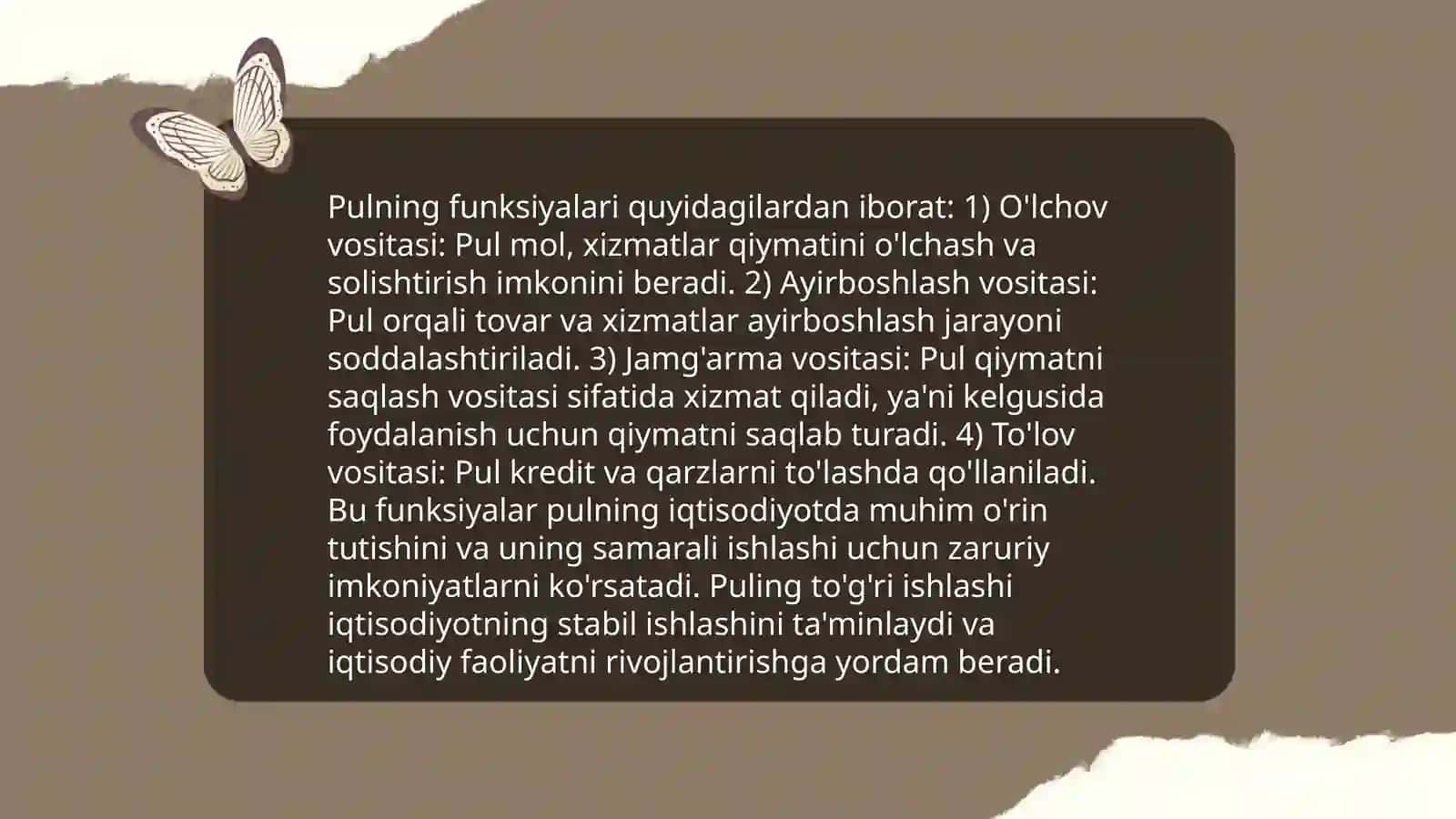 Pul nazariyasi 4