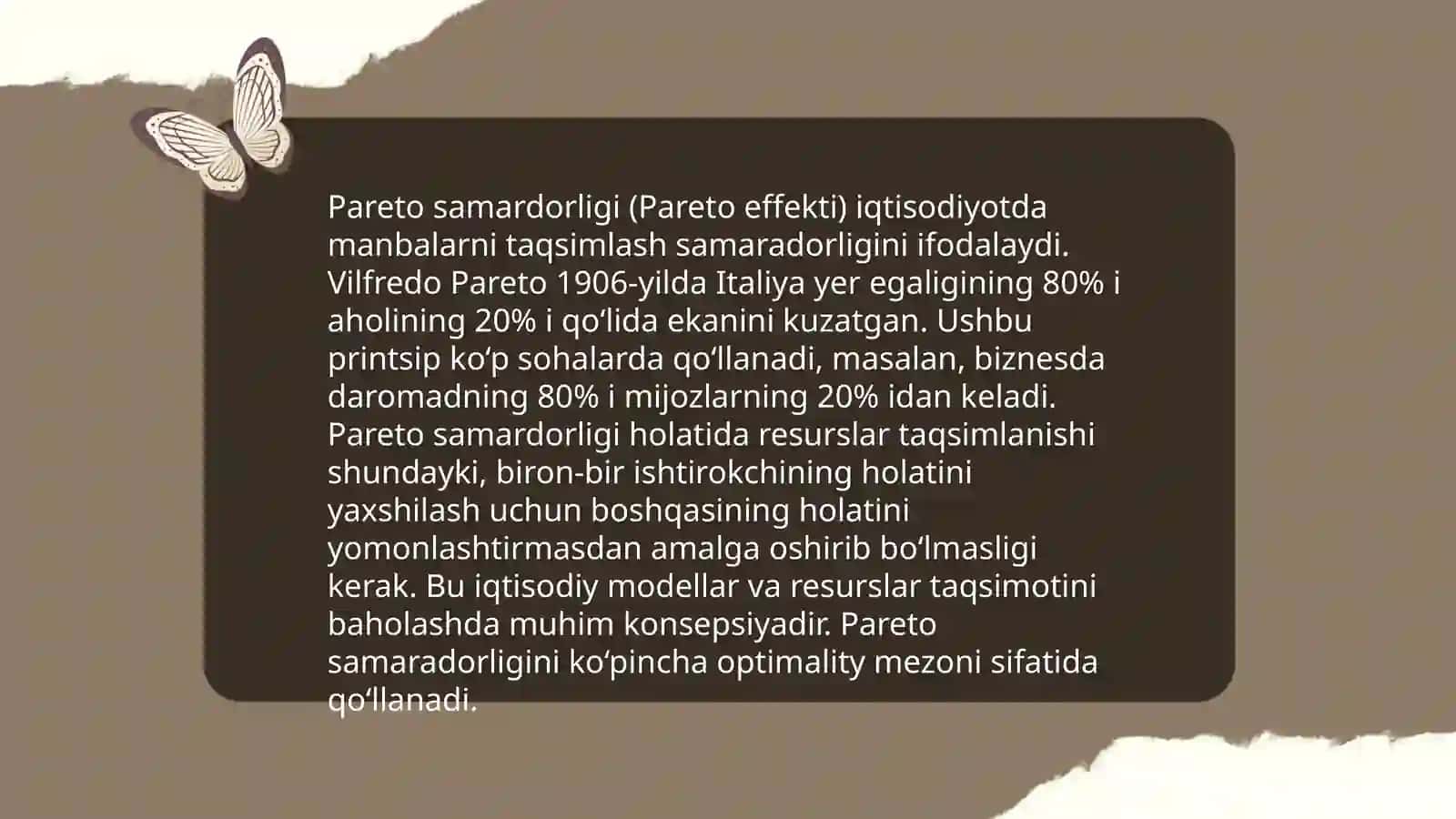Pareto muvozanati 4