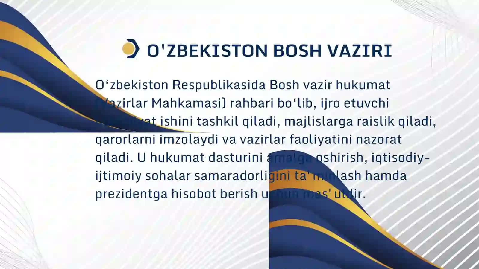 Bosh vazir vakolatlari va uning tayinlanish tartibi 4