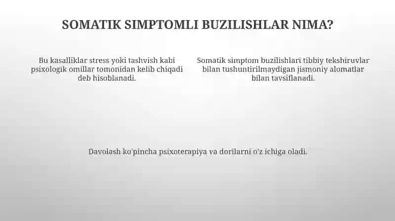 Somatoform buzilishlar 4