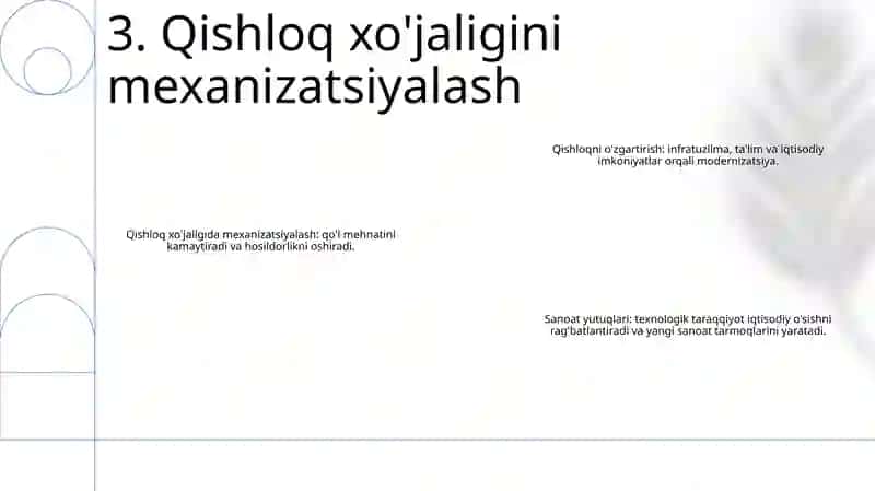 Qishloq Xujalik Va Sanoat Sohasidagi Ózgarishlar 4