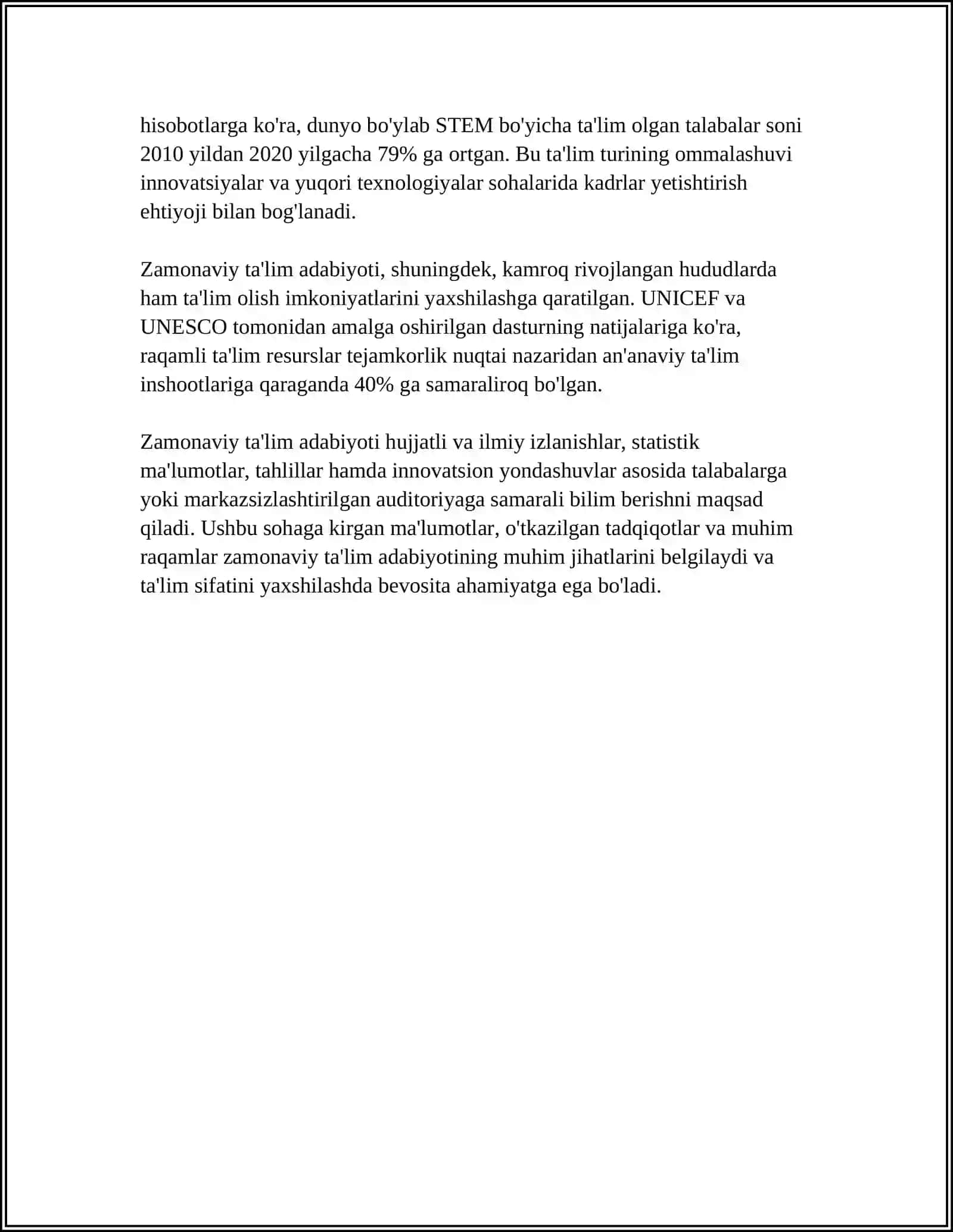 ZAMONAVIY TA'LIM METODIKASI VA UNGA QOYILADIGAN TALABLAR 4