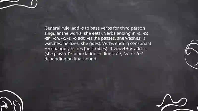 Present simple tense 4