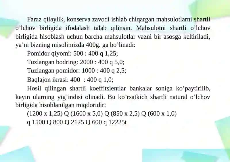 Statistik ko’rsatkichlar mohiyati 4