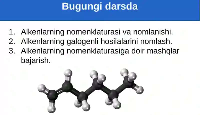 Alkenlar va ularning nomenklaturasi 4