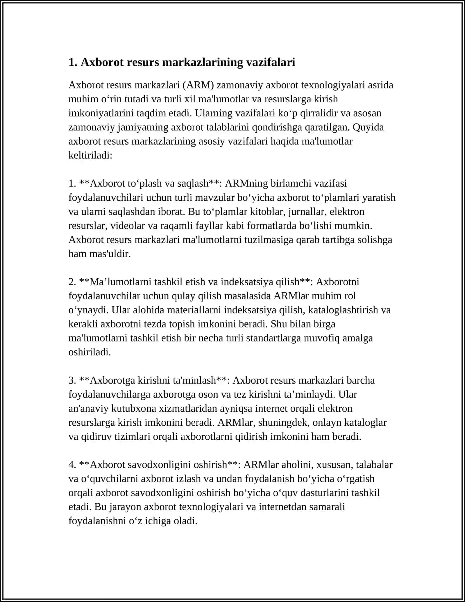 AXBOROT RESURS MARKAZLARINI BOSHQARISH 4