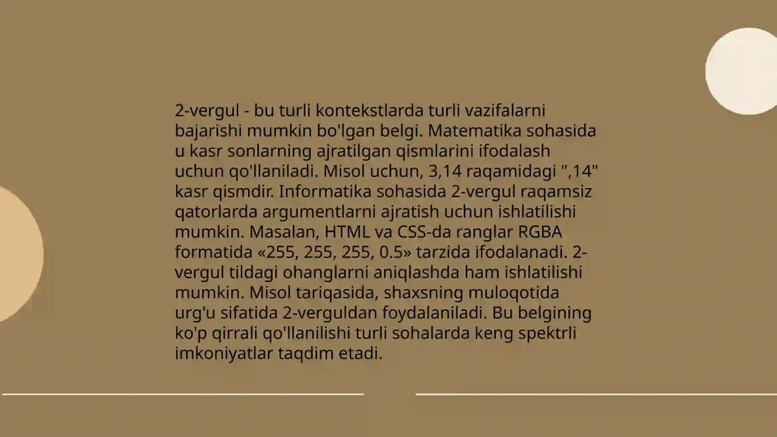 Punktuatsiya bo'limini o'qitish 4