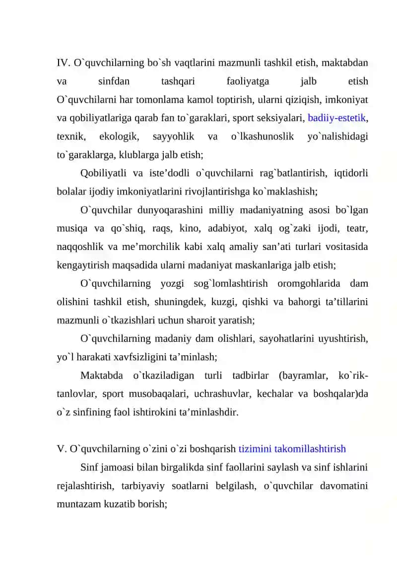 Sinf Rahbarlarining Faoliyatlari Bilan Tanishish 4