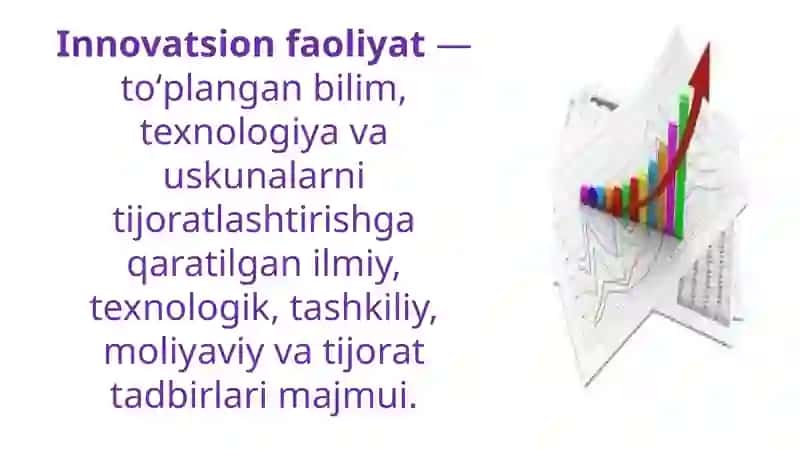 Innovatsion faoliyat va innovatsion jarayon 4