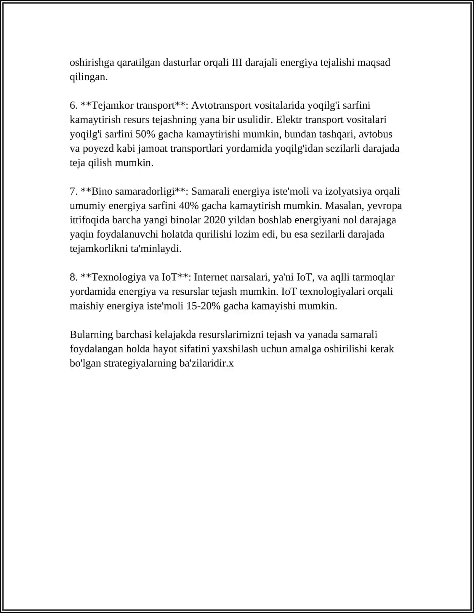 ATOM IQTISODIYOTI (RESURSLAR TEJAMKORLIGI) 4