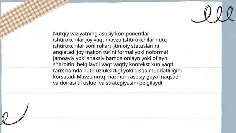 Nutqiy holat va nutqiy vaziyat 4