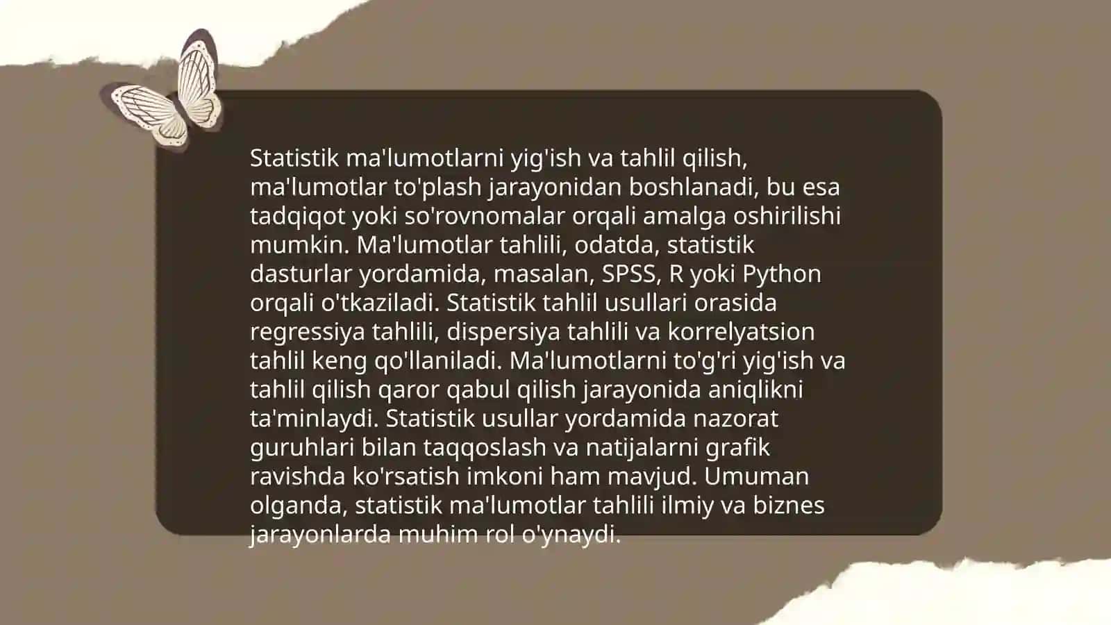 Kompyuter lingvistikasida statistik metod 4