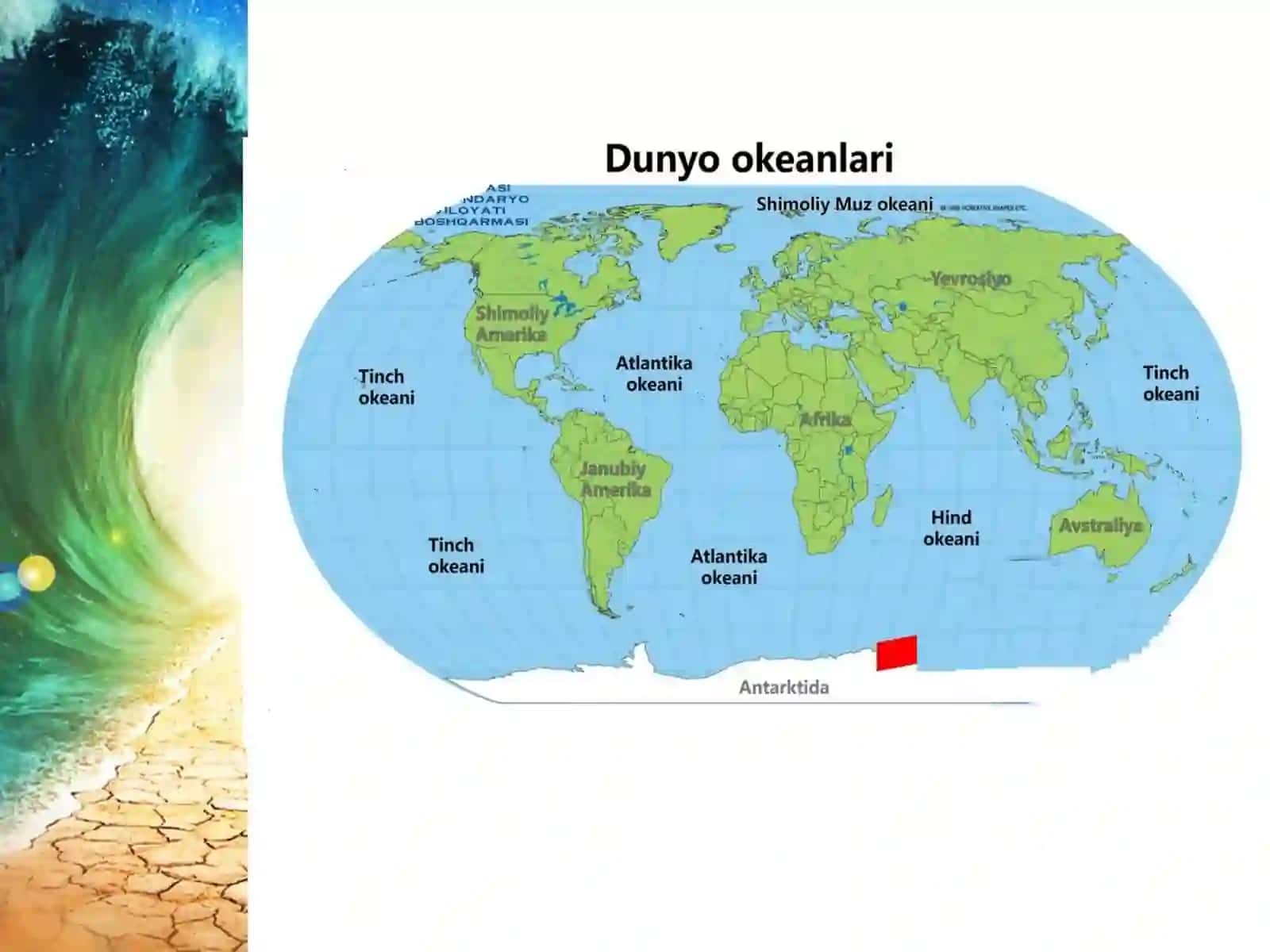 Dunyo okeani tubining geologik tuzilishi, relyefi 4