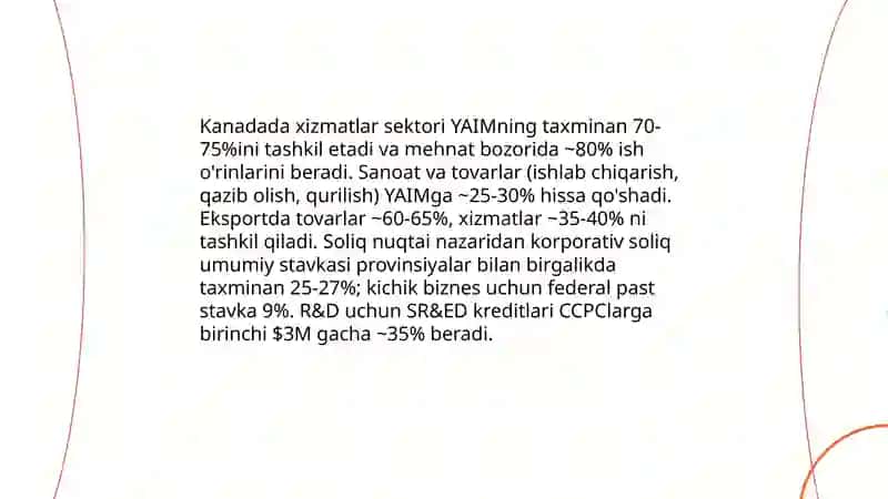 Kanada iqtisodiyoti va soliq tizimi 4