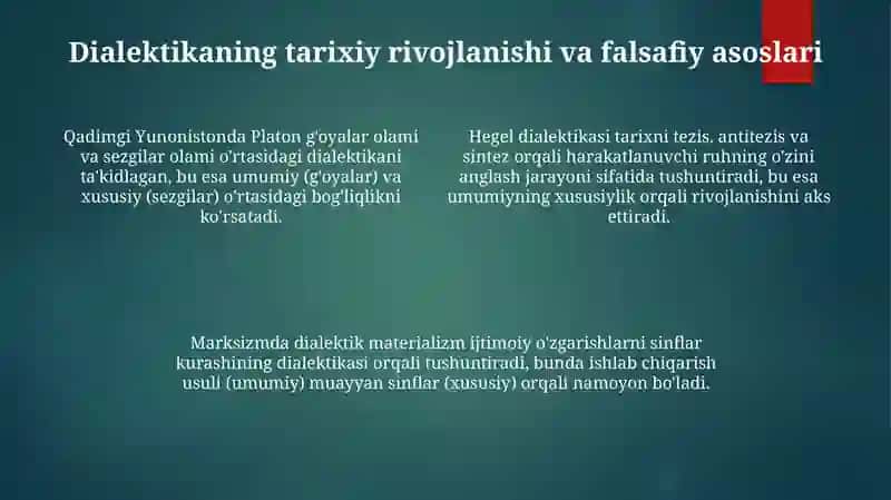 Umumiylik va xususiylik dialektikasi 4