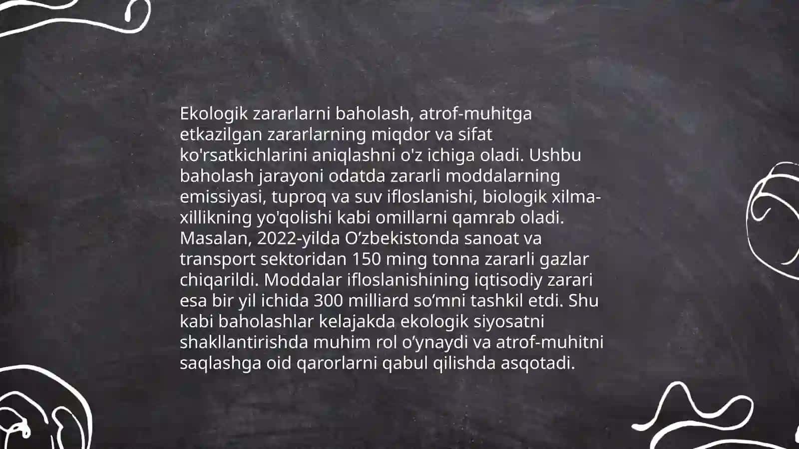 Ekologik xarajatlarni hisoblash 4