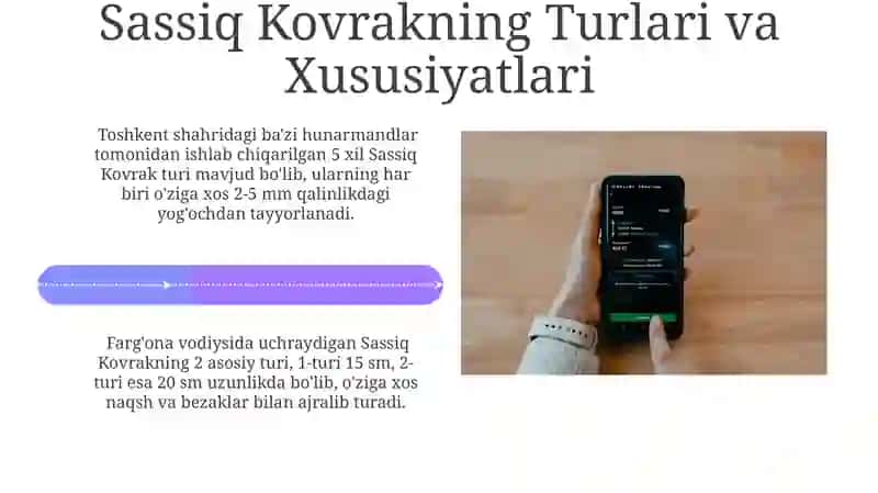 Sassiq Kovrakdan Foydalanish Usullari 4