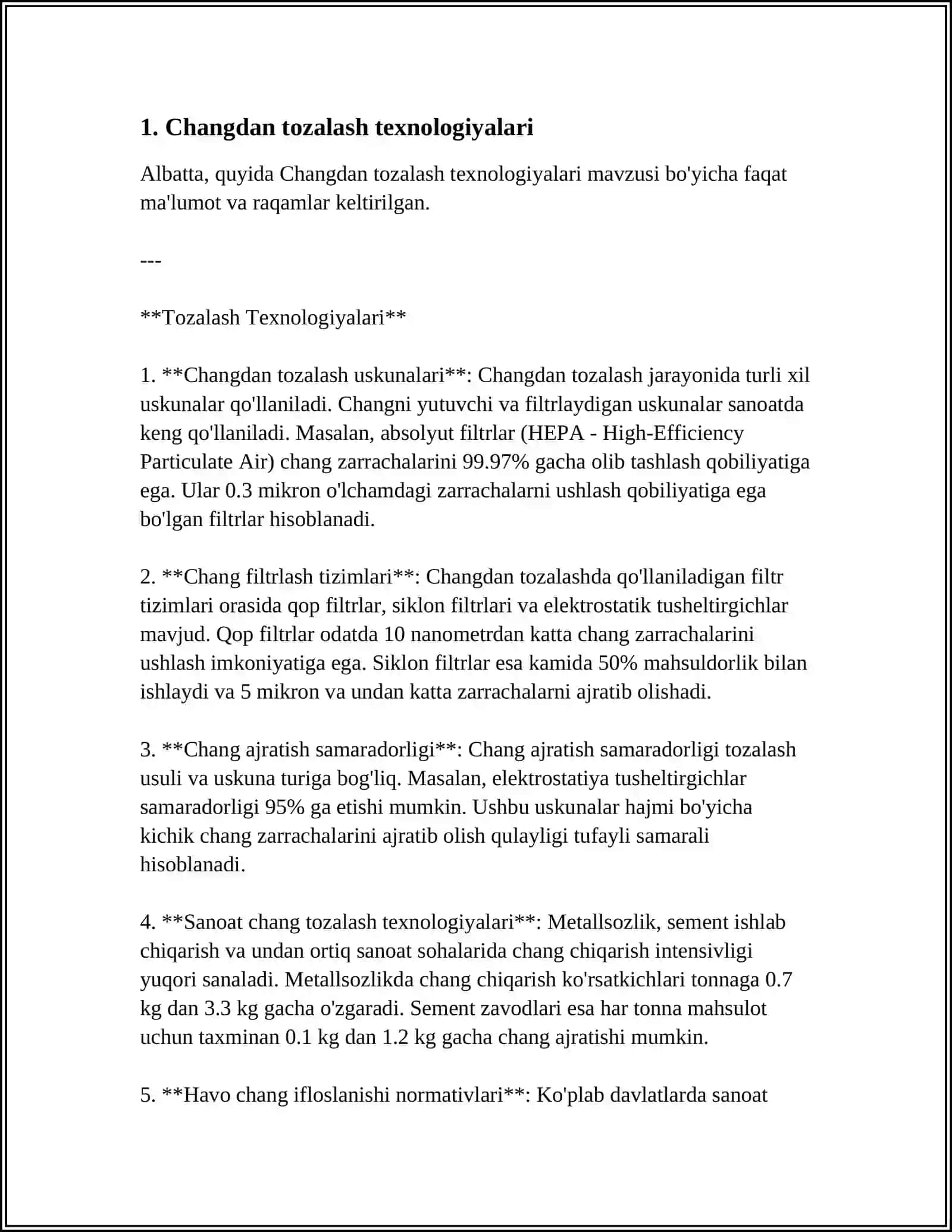 Changdan tozalash texnologiyalari 4