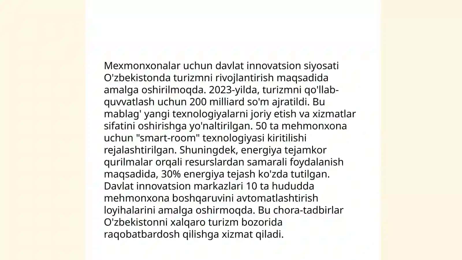 Mexmonxonada Innovation faoliyatni davlat tomonidan tartibga solinishi 4