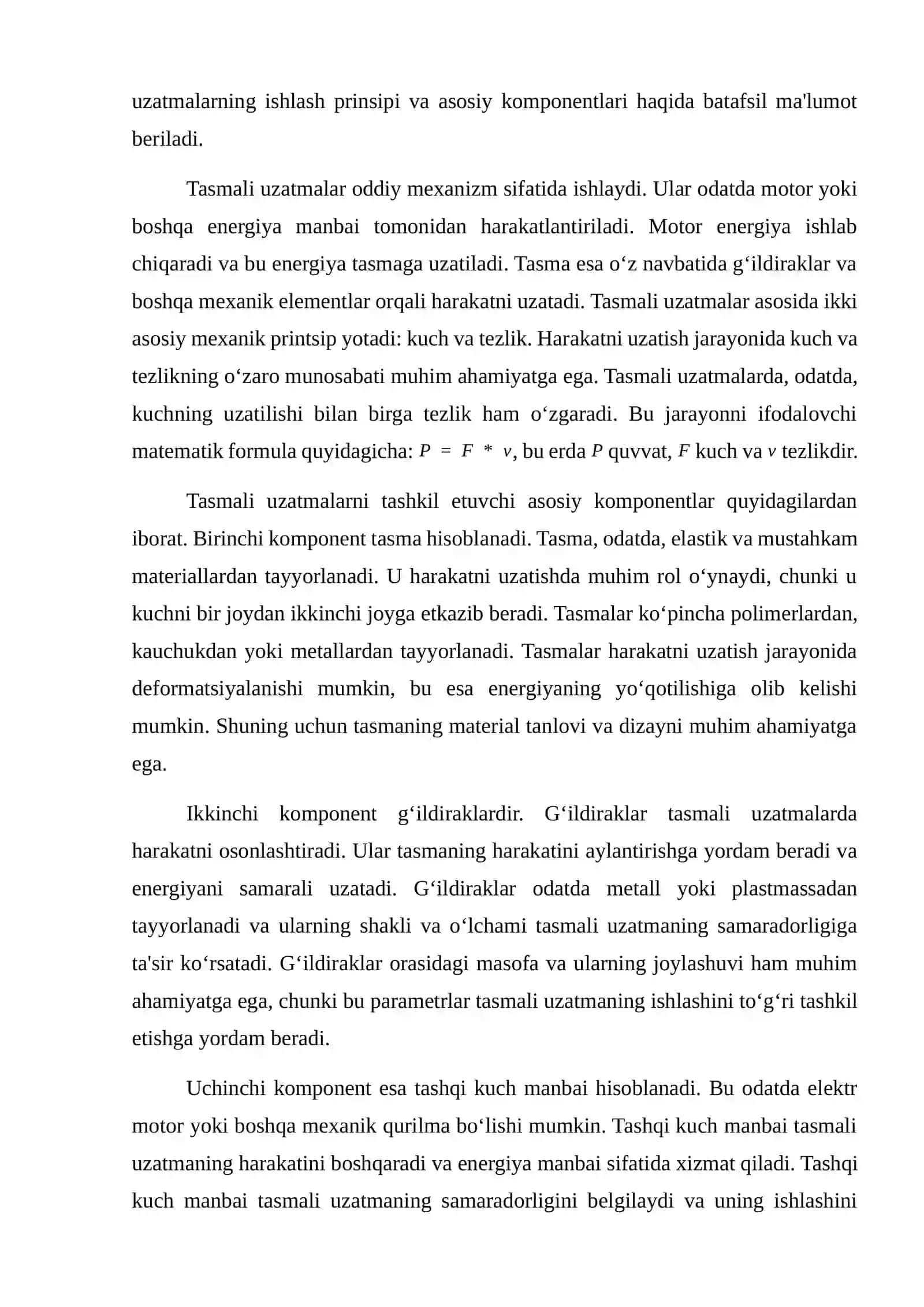 Tasmali uzatmalar umumiy ma'lumotlar va hisoblash asoslari. 4