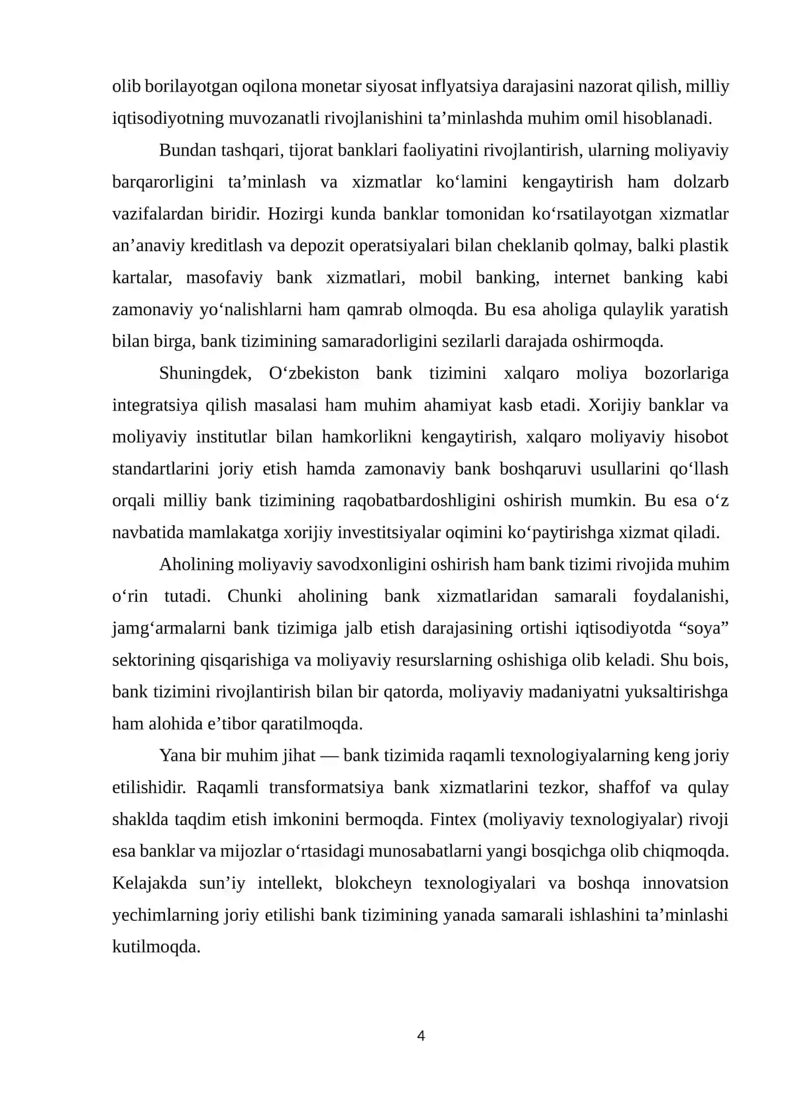 Bank va O'zbekistonning bank tizimi 4