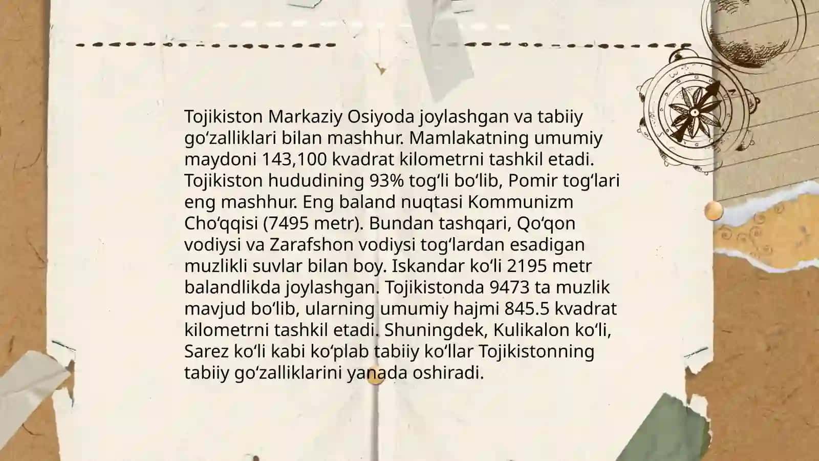 Tojikistonning milliy turizm siyosati 4