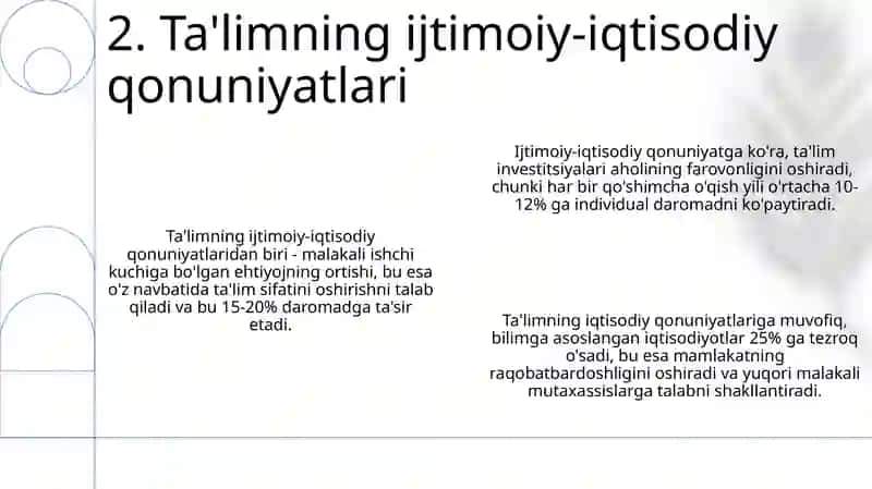 Ta'lim qonuniyatlari 4