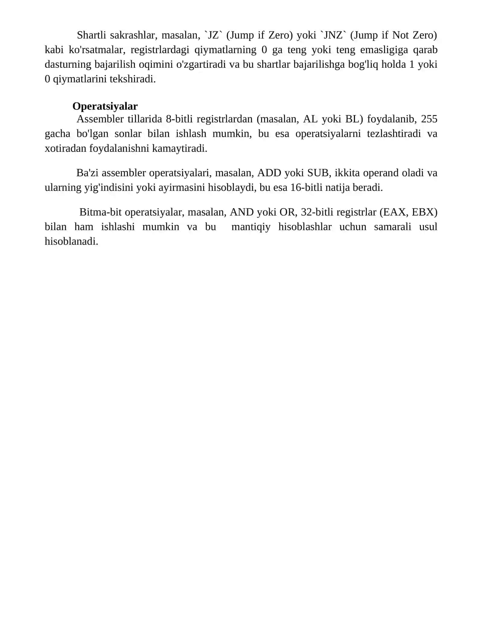 Aseassembler dasturlash tili asoslari 4
