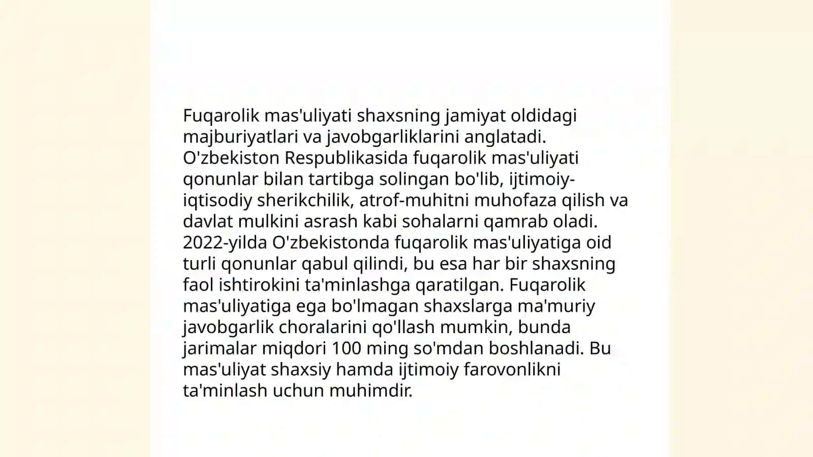 Fuqarolik tarbiyasi 4