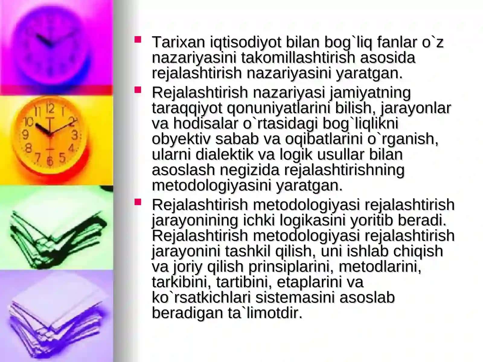Bozor iqtisodiyoti sharoitida rejalar tizimi 4