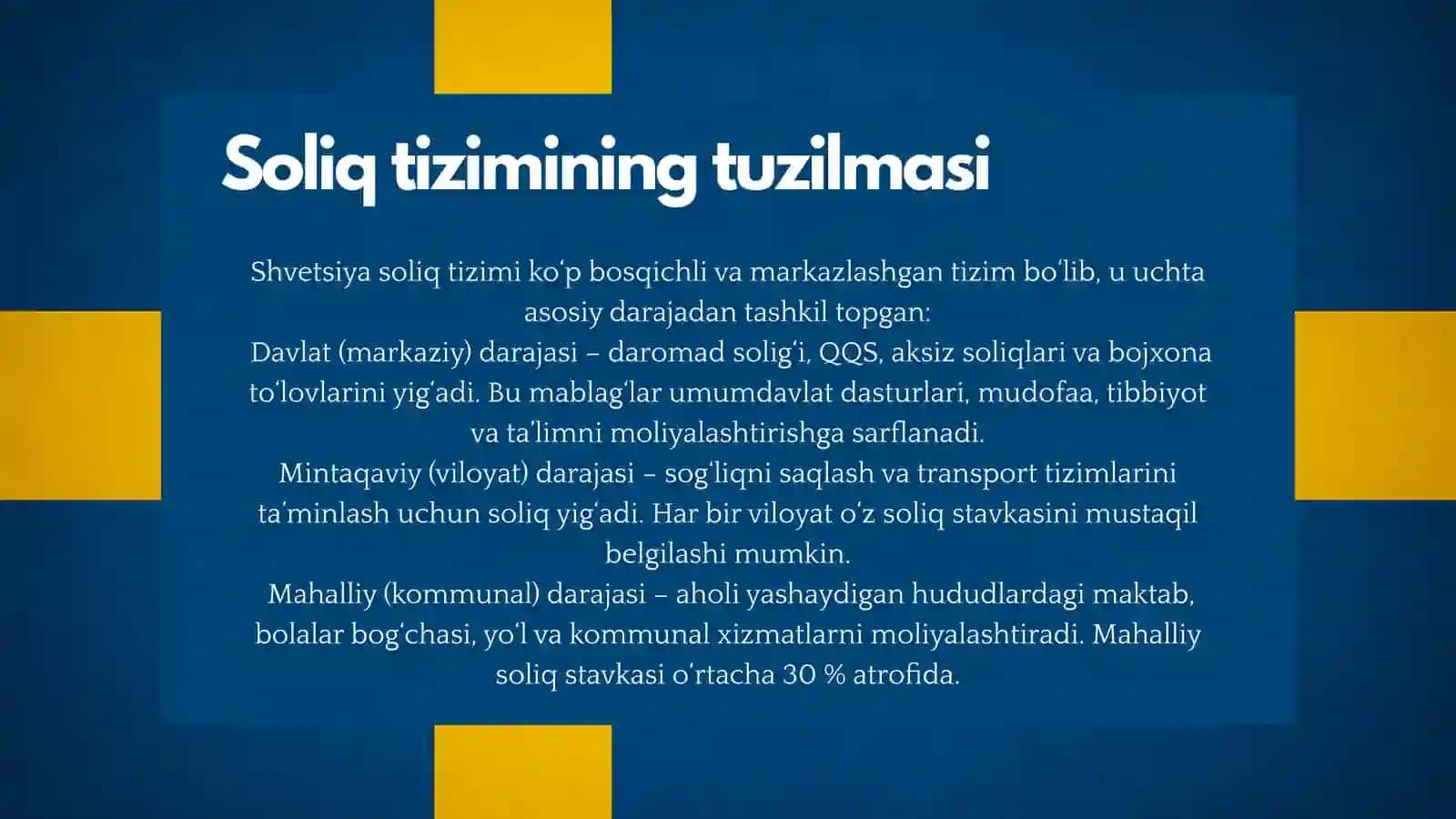 SHVETSIYA SOLIQ TIZIMI 4